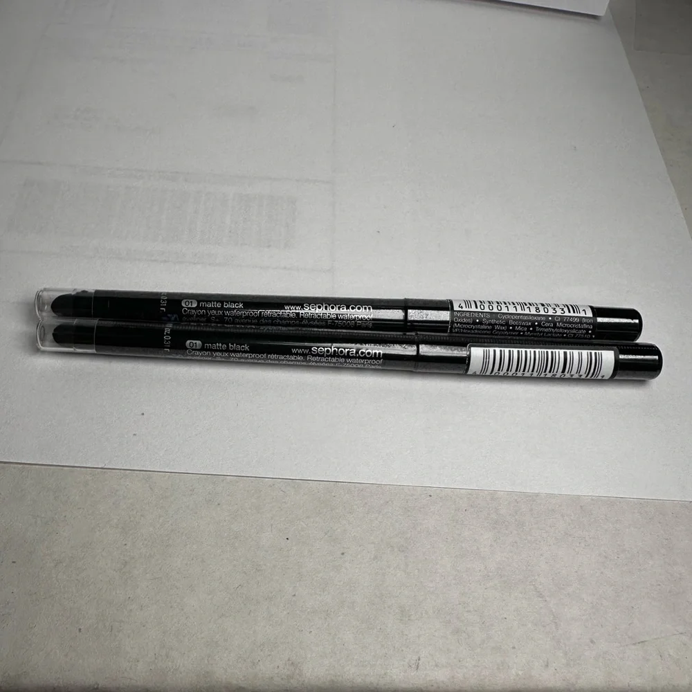 Matte Black - SEPHORA COLLECTION Waterproof 12HR Retractable Eyeliner Pencil NEW